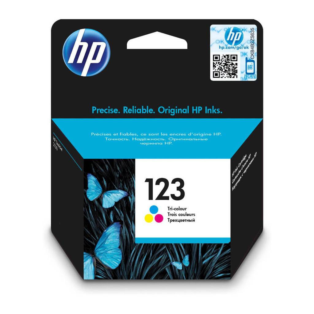 HP 123 Original Tri-Color Ink Cartridge