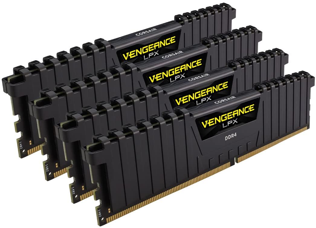 Corsair Vegeance 32GB DDR4- 3200MHz Kit (4x 8GB), Vegeance LPX Heatspreader