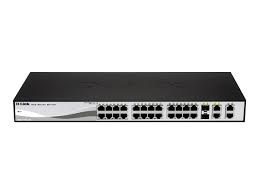 -Link 24 x 10/100Mbps; 2 10/100/1000BASE-T; 2 combo 10/100/1000BASE-T/SFP