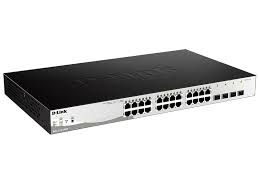 D-Link 24 PoE 10/100/1000 ports + 4 Gigabit SFP ports Web Smart Switch