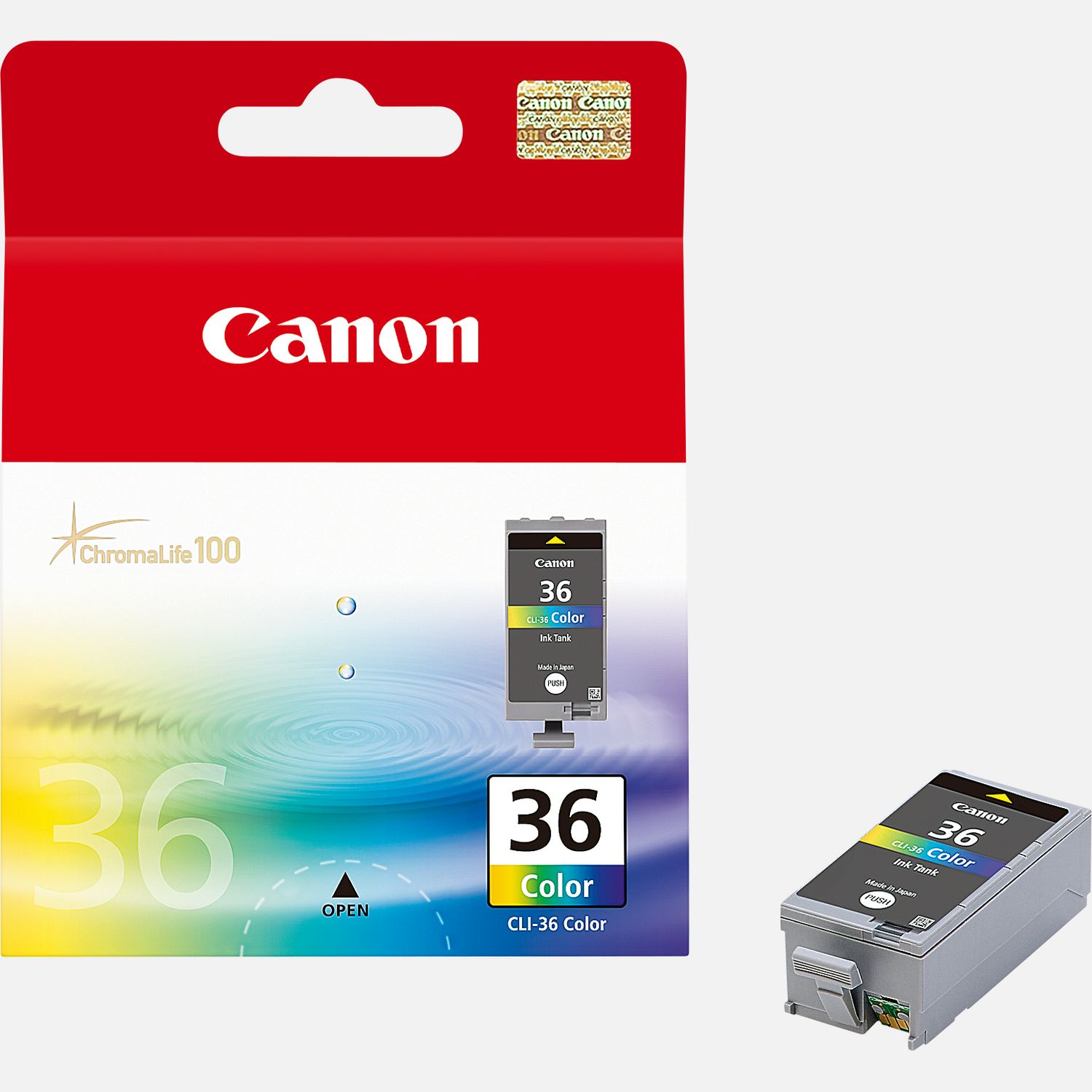 5-Pack Replacement Ink Cartridges – For Canon CLI-36 – Compatible With PIXMA Mini260, Mini320, IP100 – Tri-Color