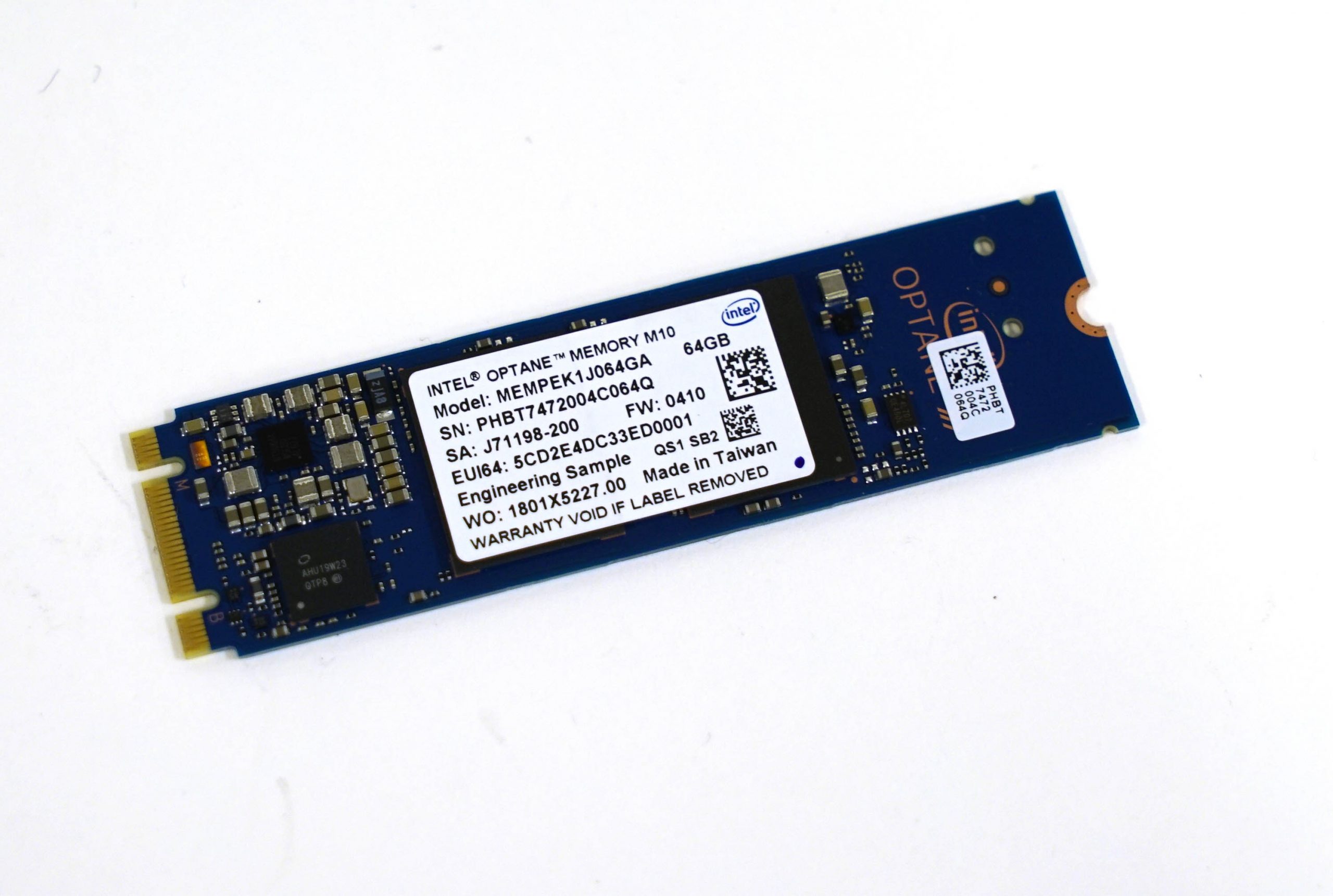 Intel® Optane™ Memory M10 Series (64GB; M.2 80mm PCIe 3.0; 20nm; 3D