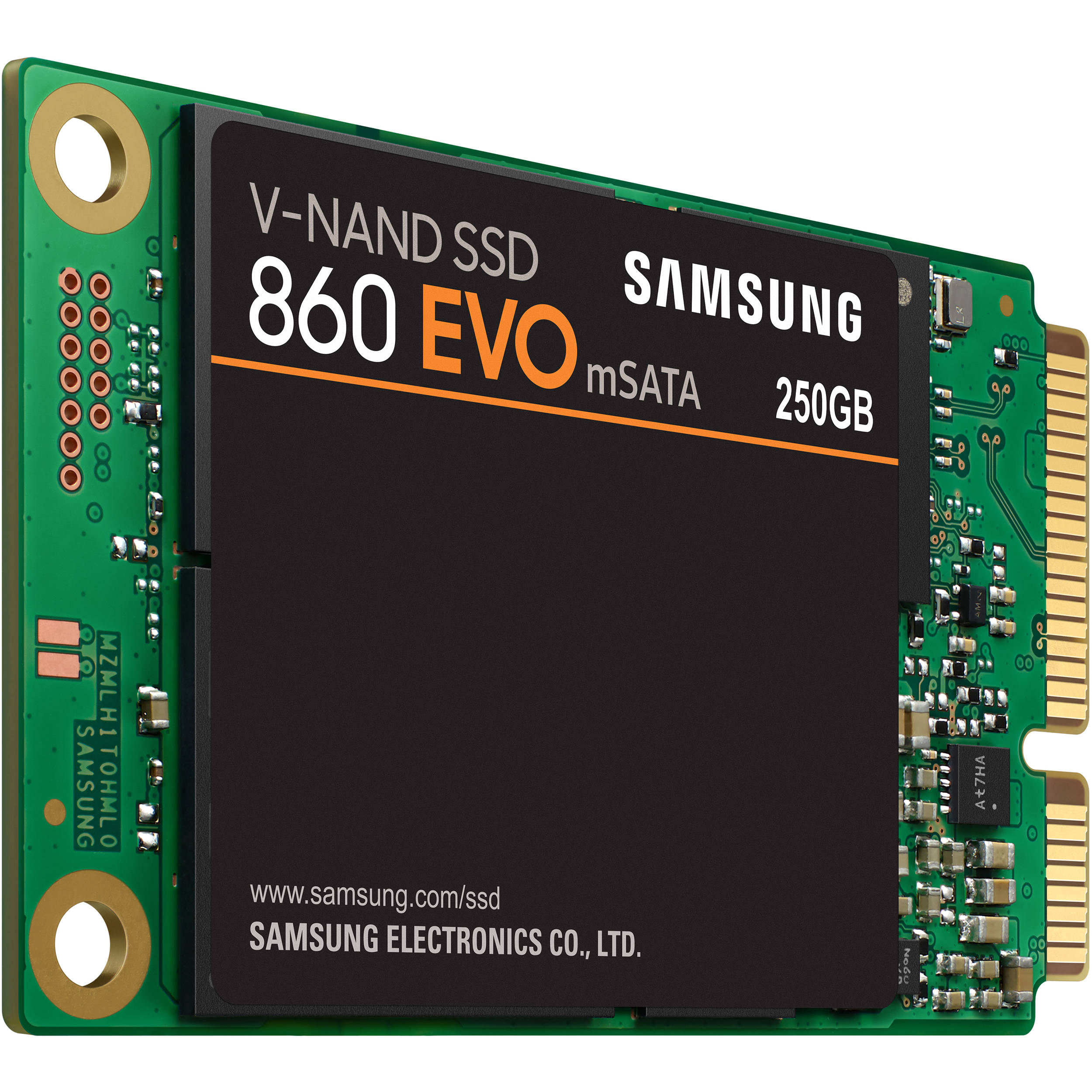 Samsung MZ-M6E250BW 860 EVO 250GB MSATA  SSD, Read Speed up to 550 MB/s, Write Speed up to 520 MB/
