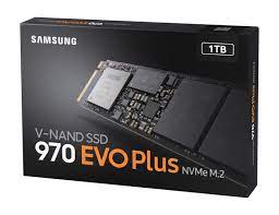 Samsung MZ-V7S1T0BW 970 EVO PLUS  1 TB SSD, Read Speed up to 3500 MB/s, Write Speed up to 3200 MB/s,