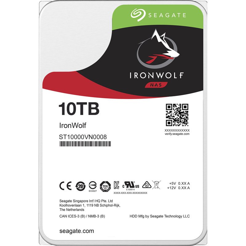 Seagate Ironwolf ST10000NT001 10TB 3.5″ HDD NAS Drives