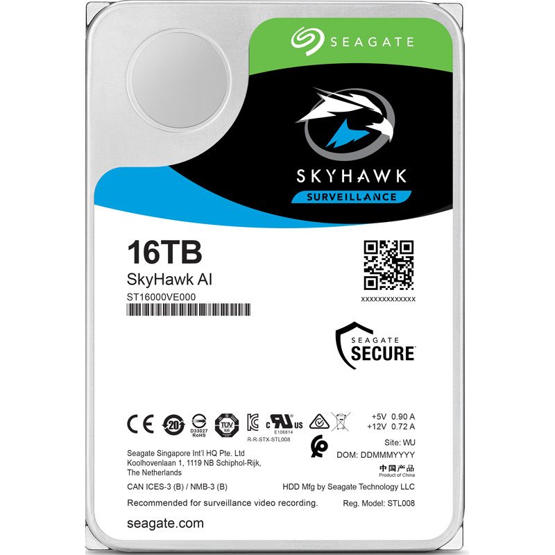 Seagate Skyhawk AI ST16000VE000 16TB 3.5″ HDD Surveillance Drives
