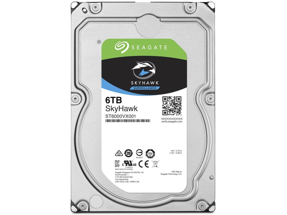 Seagate Skyhawk ST6000VX001 6TB 3.5″ HDD Surveillance Drives