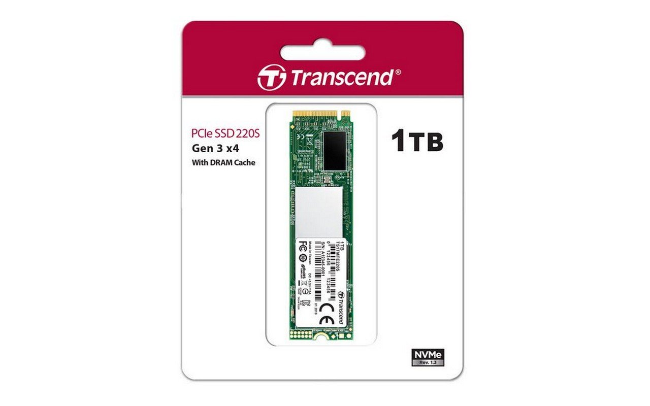 Transcend MTE220 Series 1 TB M.2 2280 PCIe Gen3 x4 SSD –