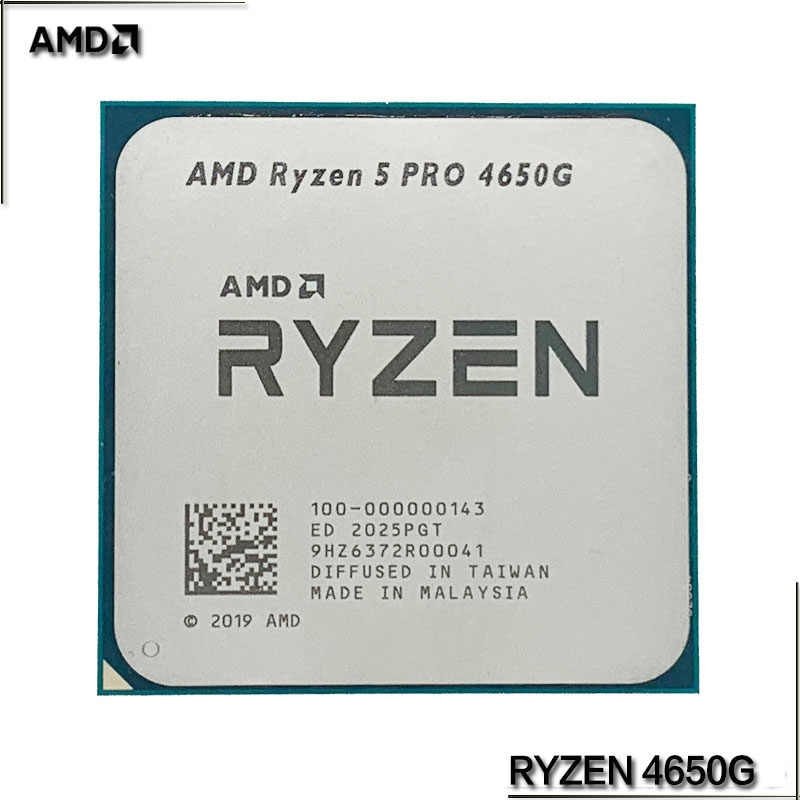 AMD Ryzen 5 4650G SKT AM4 CPU; 6 Core/12 Thread; Base Clock 3.7ghz