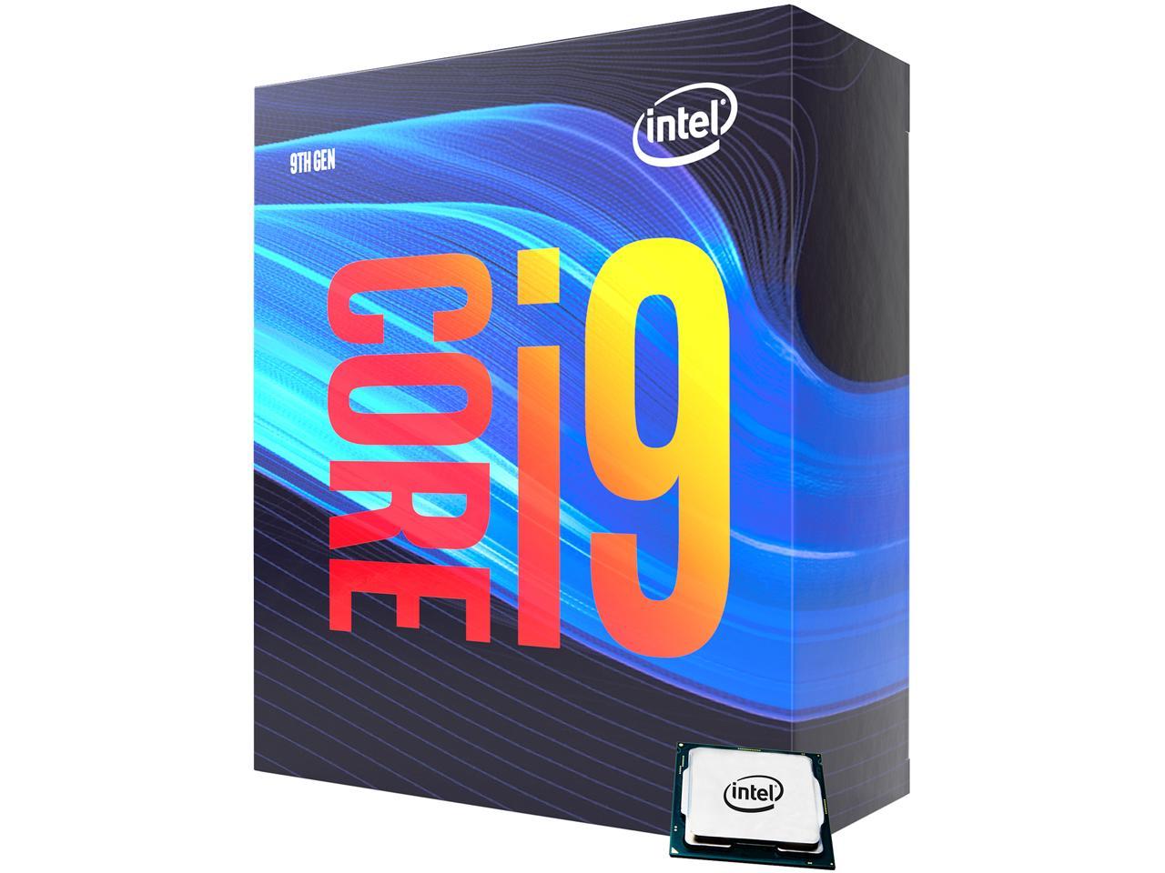 Intel Core i9 9900 3.10 GHZ, Turbo @ 5.0GHZ, 8 Core, 16 Thread, 16MB Smartcache, 65W TDP.