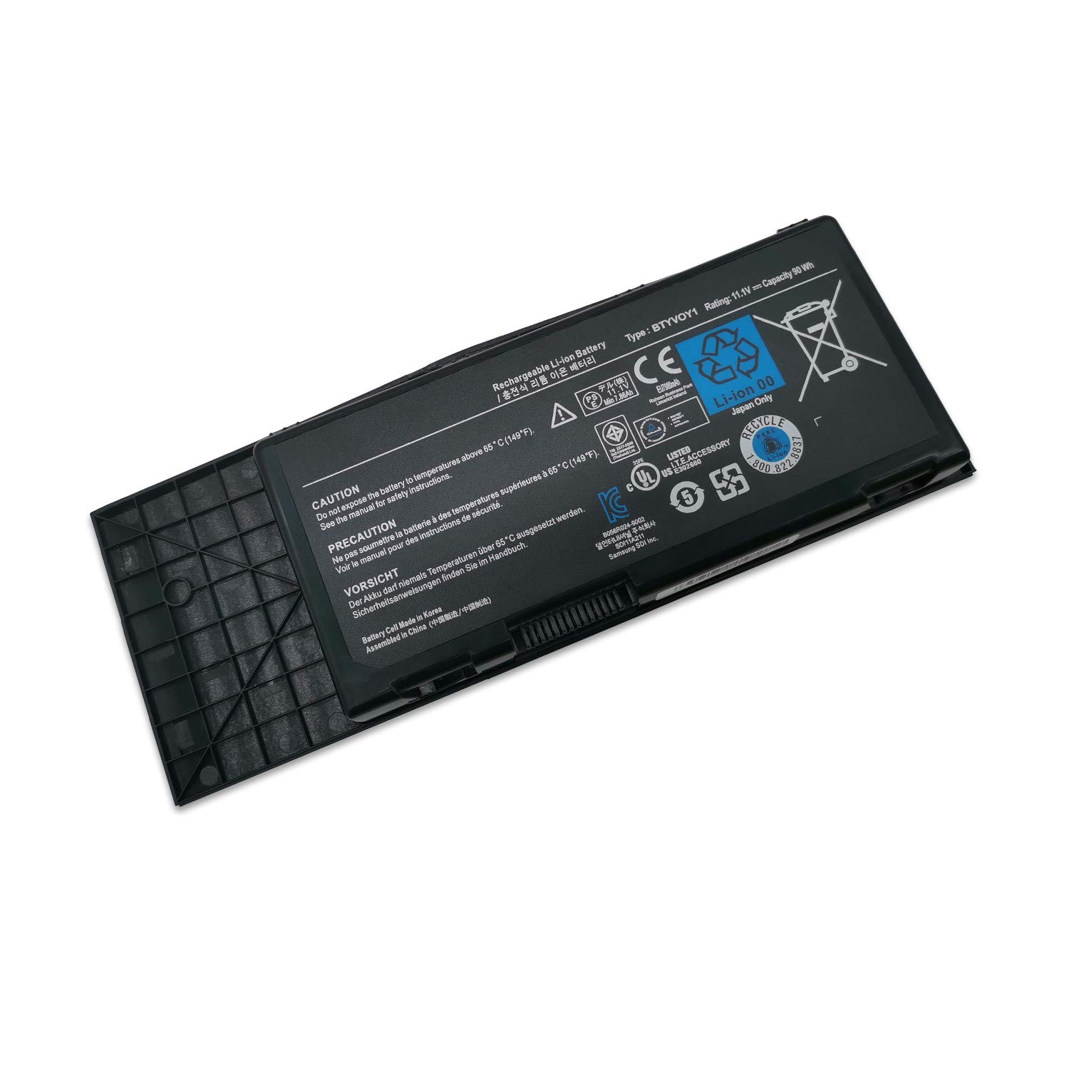 Battery for Dell Alienware M17X-R3,M17X-R4, (7XC9N, 05WP5W)
